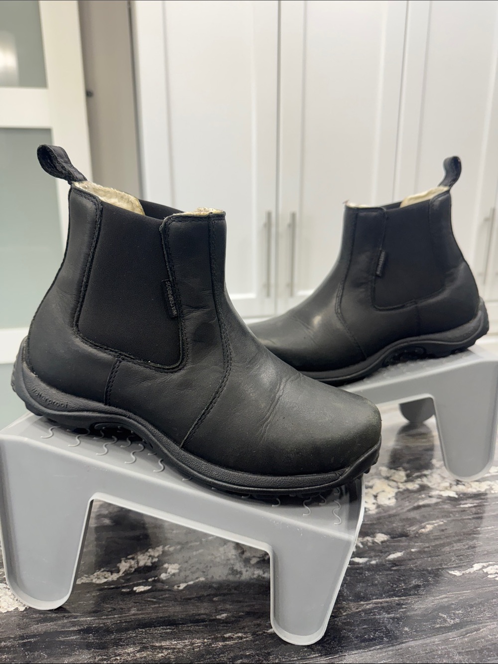 Baffin Telluride Women’s Waterproof Winter Boots Size 8 | Black Chelsea Style